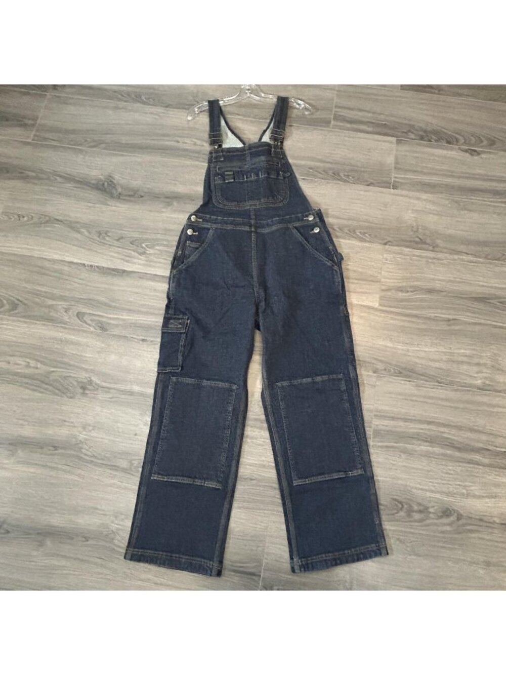 Duluth Trading Co Bib Overalls Womens Sx29 Blue Denim Relaxed Straight Workwear